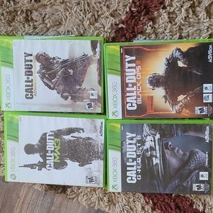 4 Xbox 360 games as shown in pic